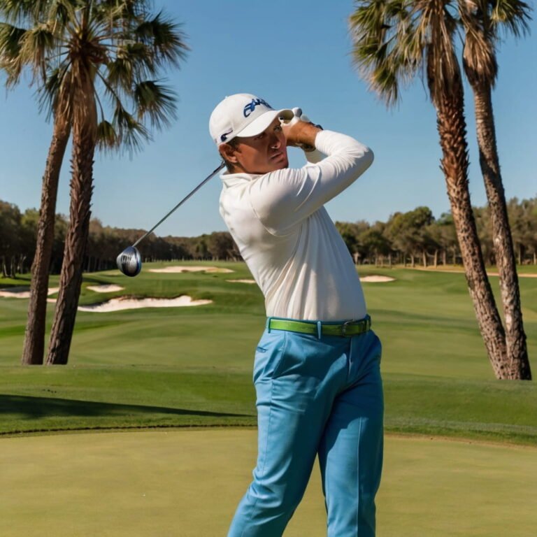 Golfer adjusting their driver grip on the golf course